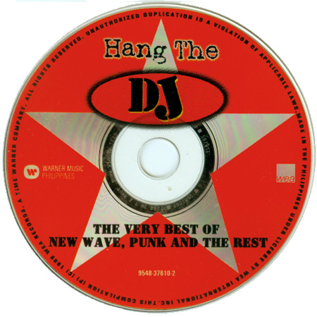 HANG THE DJ CD - The very Best of New Wave Punk and Others