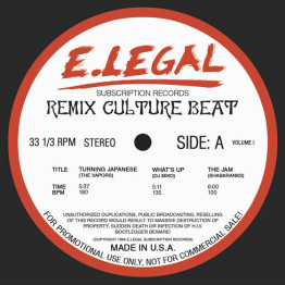 E.LEGAL - REMIX CULTURE BEAT 1-5 [320]